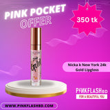 Nicka K 24K Gold Lip Gloss-Rose Gold