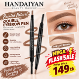 Handaiyan Painted Natural Double Eyebrow Pen-4 Light Brown