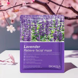 Bioaqua Lavender Relive Face Sheet Mask - 25g