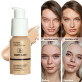 Beauty Glazed Soft Matte Silky Full Coverage Liquid Foundation, Shade 105 (Sand)