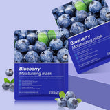 Bioaqua Blueberry Moisturizing Face Sheet Mask-25G