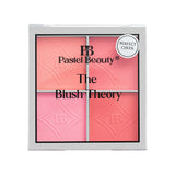 Pastel Beauty The Blush Theory simple blush compact with a silver case, featuring soft pink shades for a natural glow.