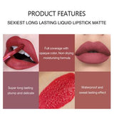 Handaiyan 6 Pieces Matte Liquid Lipstick Set A.