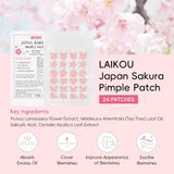 Laikou japan Sakura Day Night Pimple Patch - 24 Patches