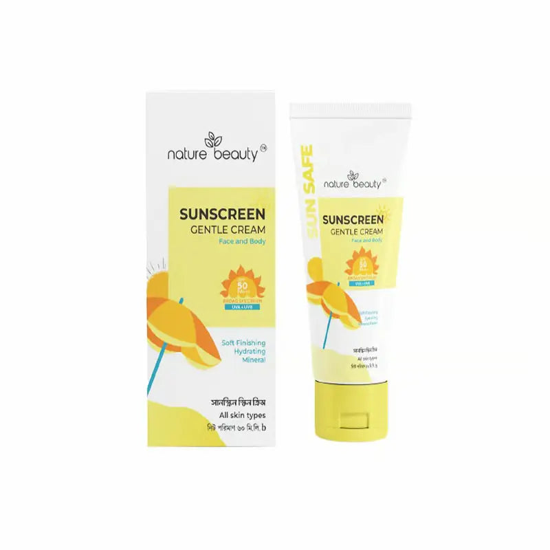 Nature Beauty Sunscreen Gentle Cream SPF 50 PA+++-50ml