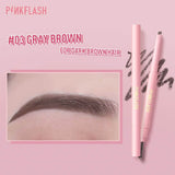 Pink Flash Waterproof Auto Eyebrow Pencil -Gray Brown