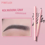 Pink Flash Waterproof Auto Eyebrow Pencil - Natural Gray