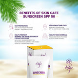 Skin Cafe Sunscreen SPF 50 PA+++ Lightweight & Non-Greasy