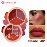 Beauty Glazed Blush & Lip Cream Shade 401 – Dual-Use Creamy Formula for Cheeks & Lips, Vibrant Long-Lasting Color