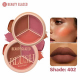 Beauty Glazed Blush & Lip Cream Shade 402 – Multi-Tonal, Dual-Use Cream for Cheeks, Contour & Lips