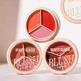 Beauty Glazed Blush & Lip Cream Shade 403 – Deep Reds, Mauves & Brick Tones for Cheeks & Lips