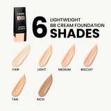 MARS Lightweight BB Cream Foundation Shade - Tan