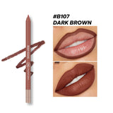 Beauty Glazed 24hours waterproof and long lasting lipliner shade number 107 (shade name Dark Brown)