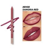Beauty Glazed 24hours waterproof and long lasting lipliner shade number 108 (shade name Sangria Red)