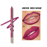 Beauty Glazed 24hours waterproof and long lasting lipliner shade number 109 (shade name Red Wine)