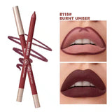Beauty Glazed 24hours waterproof and long lasting lipliner shade number 118 (shade name Burnt Umber)