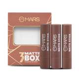 MARS Matte Lipstick Box Set of 3 – Shade 04 (Browns)