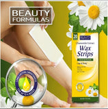 Beauty Formulas Chamomile Extract Hair Removal Wax Strips-Legs & Body