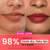 Dot & Key Ceramide + Peptide Tinted Lip Balm SPF 50 | Shade: Red Romance | Pink Flash BD - Pink Flash BD