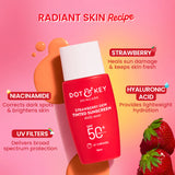 Dot & Key Strawberry Dew Tinted Sunscreen SPF 50+ PA++++ | Shade 02 Warm Ivory | Pink Flash BD