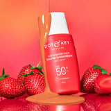 Dot & Key Strawberry Dew Tinted Sunscreen SPF 50+ PA++++ | Shade 02 Warm Ivory | Pink Flash BD