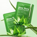 SADOER Aloe Vera Deep Hydration Brightening Facial Sheet Mask.