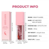 Beauty glazed hot and spicy rich lip gloss