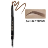 Handaiyan Painted Natural Double Eyebrow Pen – 04 Light Brown Ashy | Waterproof, Long-Lasting Fine Tip Brow Pencil & Brush | PinkFlash BD