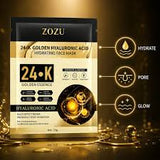 ZOZU 24 K Gold Hyaluronic Acid Facial Masks -25g