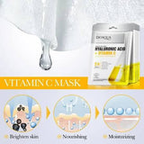 BIOAQUA Hyaluronic Acid & Vitamin C Face Sheet Mask