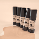 IMAGIC HD High Definition Foundation | Shade 20 | High Coverage Professional HD Base for Deep Skin Tones | Pink Flash BD