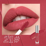 IMAGIC Natural Matte Liquid Lipgloss Shade 21 - Soft Nude Pink Matte Liquid Lipstick - Pink Flash BD