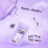 Ireneda 3D So That You Dazzle False Eyelash - High Volume Dramatic 3D Mink-Style Lashes - Pink Flash BD