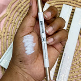 Beauty Glazed 24H Pure Kajal Liner in white, smooth pencil with a sharpened tip, ready for precise eye lining.