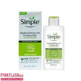 Our Simple Replenishing Rich Moisturiser is a vitamin-rich, replenishing moisturiser to help smooth and soften skin. Made with only the purest ingredients, for sensitive skin.