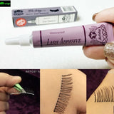 Pink waterproof eyelash glue by Birthday with strong hold and long-lasting adhesive for natural-looking lashes.