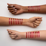 Swatch of MARS Drip Lip Mist Shade  showing moisturizing glossy finish.