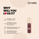MARS Steal the Deal Makeup Fixer Setting Spray - Long-Lasting Matte Finish Setting Spray - Pink Flash BD