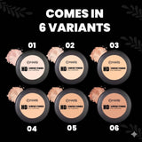 MARS HD Compact Powder Shade 03 Butterscotch, pressed powder with smooth finish, in a sleek compact case.