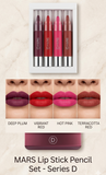Mars Lipstick Pencil Set of 4 (Shade - D)