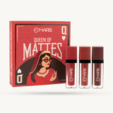 Mars Queen of Mattes Liquid Lipsticks – Shade 01 (Red & Maroons)