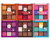 Nicka K Nine Color Eyeshadow Palette with a variety of vibrant and neutral eyeshadow shades in sleek packaging.