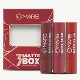 MARS Matte Lipstick Box Set of 3 – Shade 01 (Reds and Maroons)
