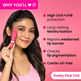 Dot & Key Ceramide + Peptide Tinted Lip Balm SPF 50  Shade – Plush Pink
