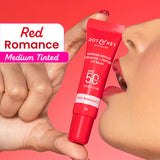 Dot & Key Ceramide + Peptide Tinted Lip Balm SPF 50  Shade – Red Romance