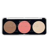Swiss Beauty Cheek-A-Boo 3-in-1 Face Palette with Blusher , Contour and Highlighter Shade-03