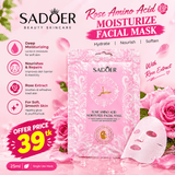 SADOER Rose Amino Acid Moisturize Facial Mask-25ml - Pink Flash BD