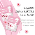 Laikou Sakura Mud Mask – Deep Cleansing, Brightening & Hydrating Clay Mask.