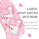 Laikou Sakura Mud Mask – Deep Cleansing, Brightening & Hydrating Clay Mask.