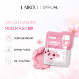 Laikou Sakura Mud Mask – Deep Cleansing, Brightening & Hydrating Clay Mask.